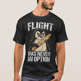 Grappige Pinguïnvliegt Was Nooit Een T-shirt
