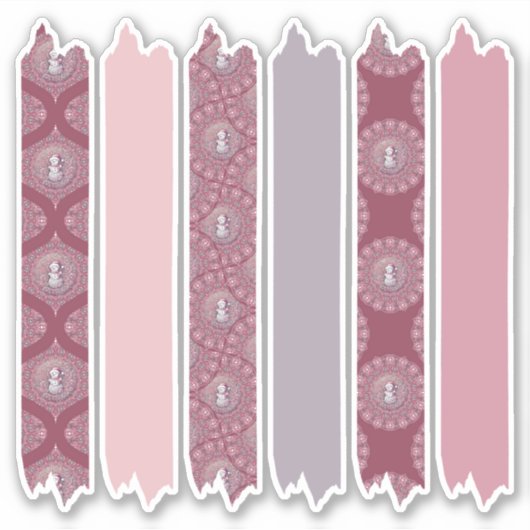Grappige Pinkmas Dot Mandala Patterns Planner Sticker (Voorkant)