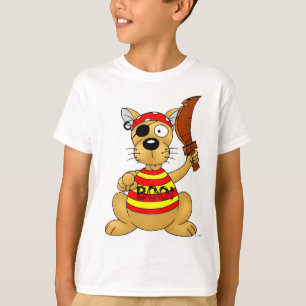 Grappige Piratenhond met Speelgoed Zwaard T-shirt