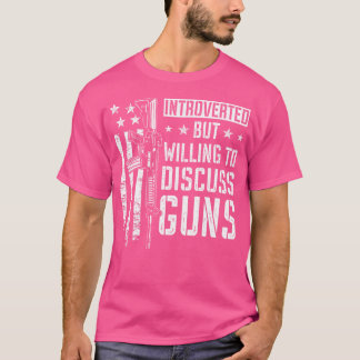 Grappige Pistool grap T-shirt