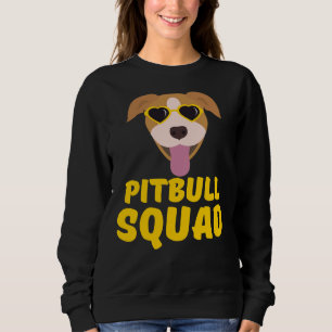 Grappige Pitbull Squad Geel Leuke Grappige Liefde Trui