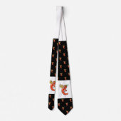 Grappige pittige chili op vuur patroon stropdas (Achterkant)