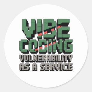 grappige pixel-art Cybersecurity netwerk Ronde Sticker