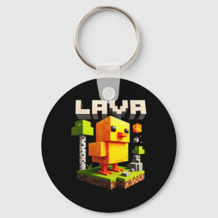 Grappige Pixel Kip Gamer Humor Meme  Sleutelhanger