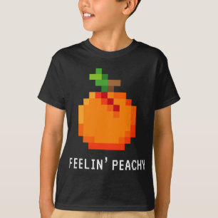 Grappige Pixel Peach - Retro 8 - Bit Arcade Gamer  T-shirt