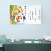 Grappige Pizza Bruiloft Feest Spandoek (Beurs)