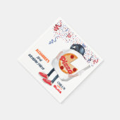 Grappige Pizza Feestje Servet (Hoek)