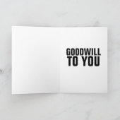 GRAPPIGE PIZZA KERSTKAARTEN KAART (Binnen)