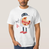 Grappige Pizza Levering T-shirt (Voorkant)