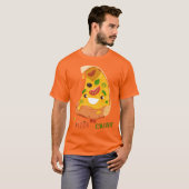 Grappige pizza liefhebber kaas in pizza we crust t-shirt (Voorkant volledig)