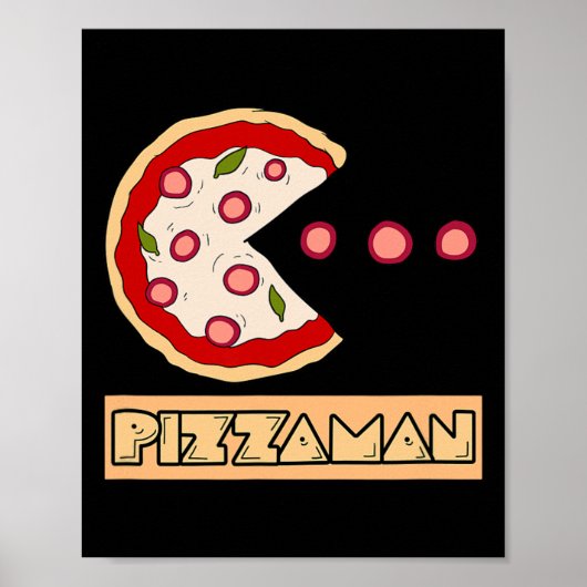 Grappige Pizzagrappen Poster (Voorkant)