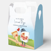 Grappige Pizzaliefde Bedankdoosjes (Geopend)