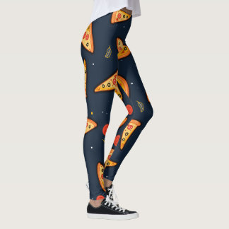 Grappige pizzapunt kousen leggings
