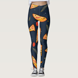 Grappige pizzapunt kousen leggings
