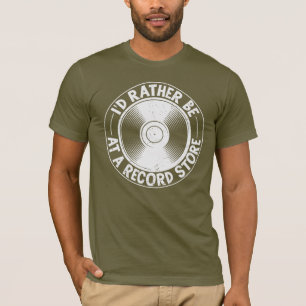 Grappige plaatwinkel album t-shirt