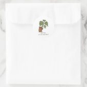 Grappige Plant Escape Sticker  (Tas)