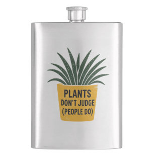 Grappige Planten Oordelen Niet Vintage Inktstempel Flacon
