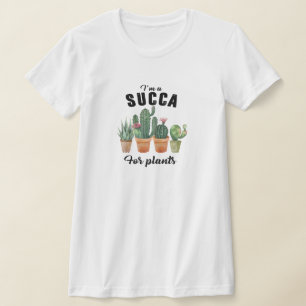 Grappige planten vetplant potcactussen cactus t-shirt