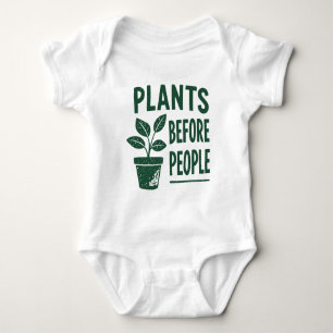 Grappige Planten Voor Mensen Vintage Inktstempel K Romper