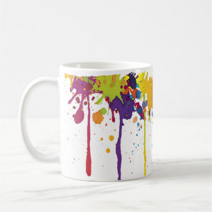 GRAPPIGE PLONS II VAN DE KLEUR + uw backgr. & Koffiemok
