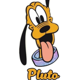 Grappige pluto met naam t-shirt