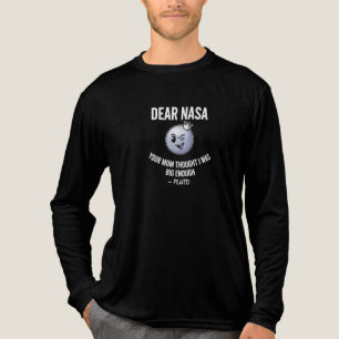 Grappige Pluto NASA Meme Mok - Je Moeder Dacht Dat Tri-Blend Shirt