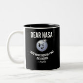 Grappige Pluto Sarcastische Ruimte Grappige Mok - (Links)