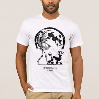 Grappige poedel en skelet Dierenvriend cadeau T-shirt