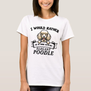 Grappige poedelhond t-shirt