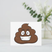 grappige poep emoji briefkaart (Staand voorkant)