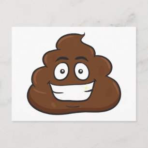 grappige poep emoji briefkaart