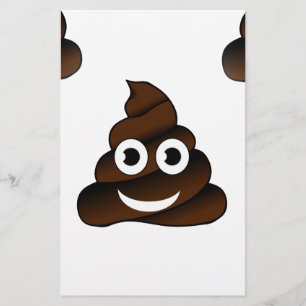 grappige poep emoji briefpapier