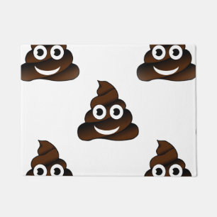grappige poep emoji doormat deurmat
