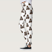 Grappige poep emoji leggings (Links)