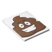 grappige poep emoji notitieblok (Schuin)