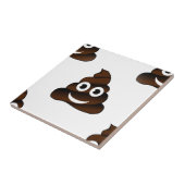 grappige poep emoji tegeltje (Zijkant)