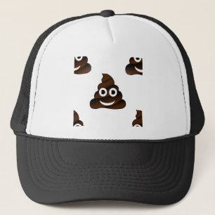 grappige poep emoji trucker pet