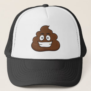 grappige poep emoji trucker pet