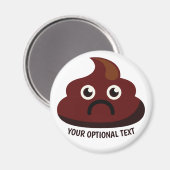 Grappige Poep magneet 1 : triest (Voorkant / Achterkant)