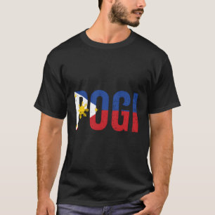 Grappige Pogi-verklaring in Filipijnse vlag cadeau T-shirt