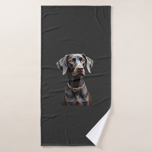 Grappige Pointer T-shirt Pointer Moeder Vader Hond Badhanddoek