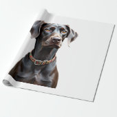 Grappige Pointer T-shirt Pointer Moeder Vader Hond Cadeaupapier (Uitgerold)