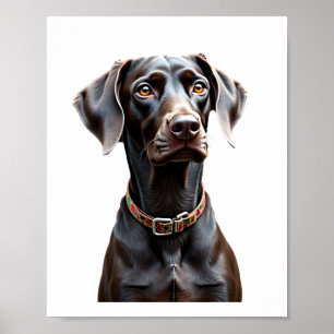 Grappige Pointer T-shirt Pointer Moeder Vader Hond Poster