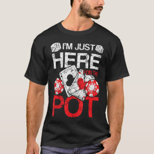 Grappige pokeruitdrukking voor een pokeravond poke t-shirt