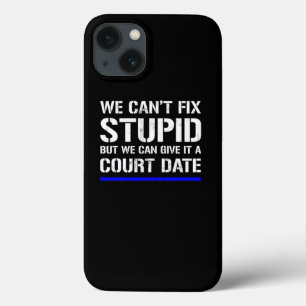 Grappige politieagent iPhone 13 hoesje