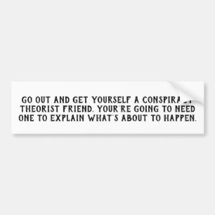 Grappige politieke Bumpersticker
