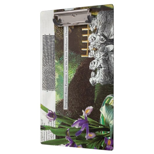 Grappige politieke grap bos klimaatverandering sat klembord (Links)