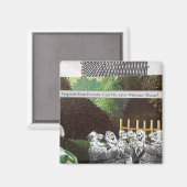 Grappige politieke grap bos klimaatverandering sat magneet (Voorkant / Achterkant)