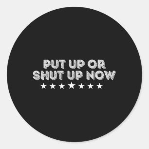 Grappige Politieke Humor Sarcasme Quote Vet Ronde Sticker
