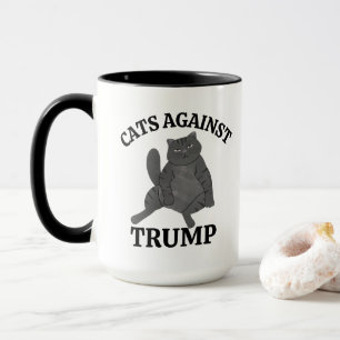 Grappige Politieke Kat Feministische Anti-Trump Ve Mok